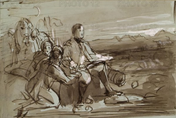 Historical Composition - Duke of Wellington?, c1840s. Creator: John Phillip.