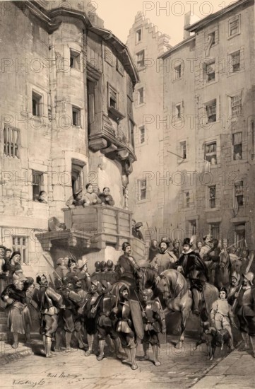 Scotland Delineated-West Bow, Edinburgh, 1847. Creator: James Duffield Harding.