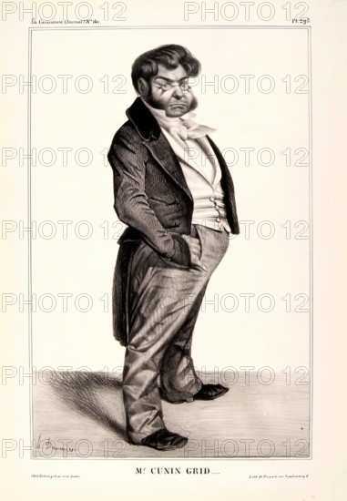 Mr. Cunin Grid..., 1833. Creator: Honore Daumier.