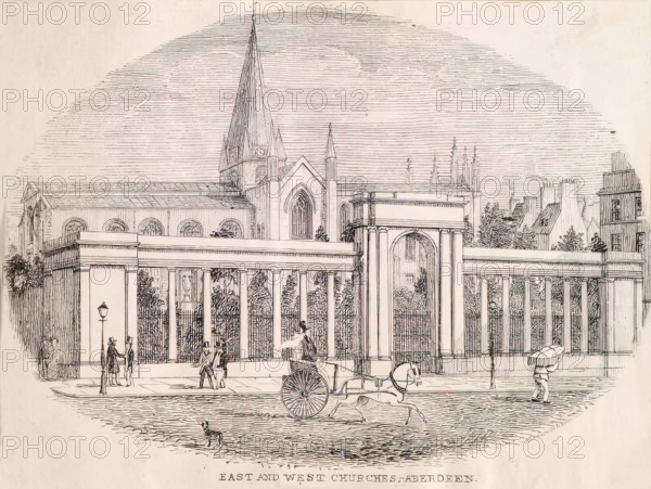 East and  West Churches, Aberdeen, c1860s. Creator: Unknown.