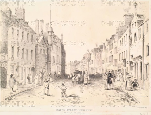 Broad Street, Aberdeen, c1840s. Creator: Unknown.