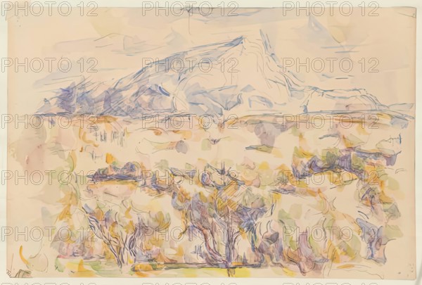 Mont Ste Victoire, c1880s-1900s. Creator: Paul Cezanne.