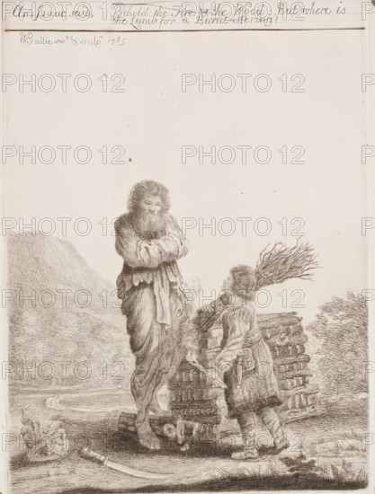 Abraham and Isaac, c1765. Creator: William Baillie.