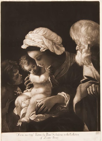 The Holy Family, (c1610s), c1760s.  Creator: William Baillie.