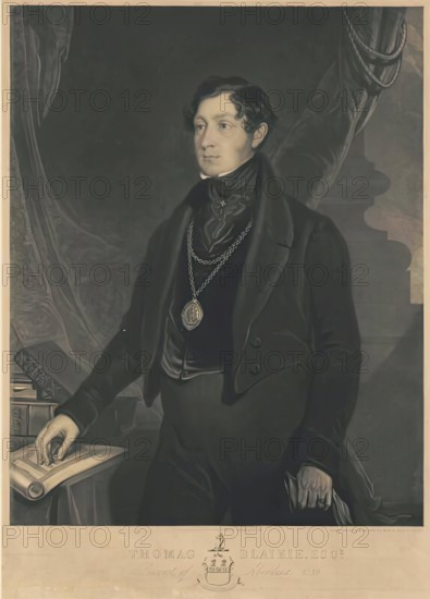 Portrait of Sir Thomas Blaikie, (1802-1861), 1841. Creator: John Phillip.