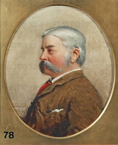 Benjamin Williams Leader, Self Portrait, 1884. Creator: Benjamin Williams Leader.