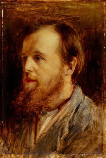 William Leiper, RSA, 1869. Creator: Colin Hunter.