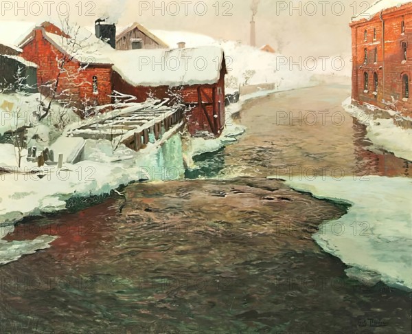 A Factory in Norway. Creator: Frits Thaulow.