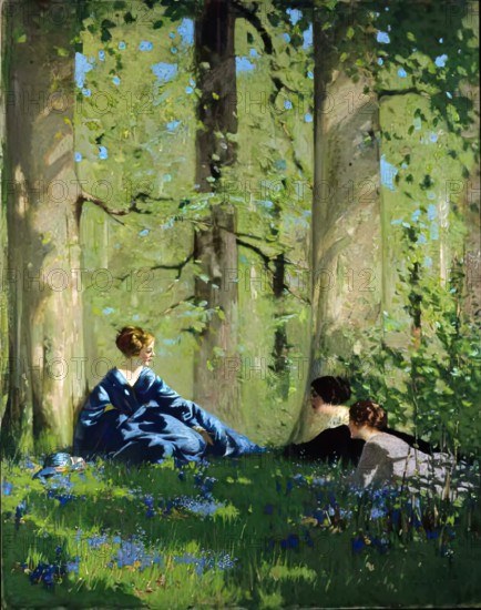 Spring in the Birch Wood. Creator: George Henry.