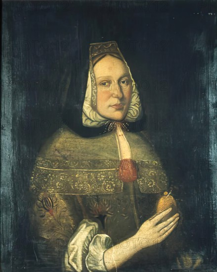 Portrait of Mary Jamesone. Creator: George Jamesone.