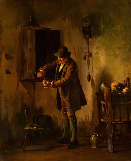 Interior of an Irish Cottage. Creator: Howard Helmick.