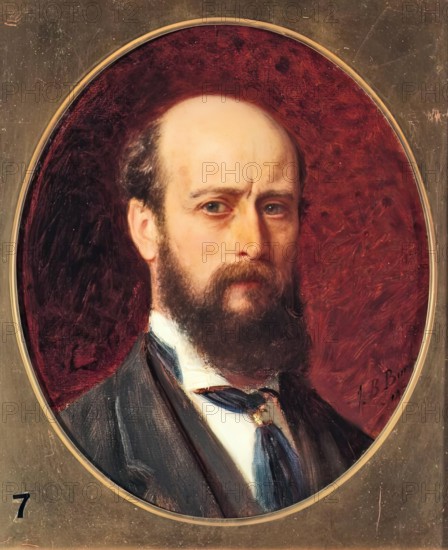 John Bagnold Burgess, Self Portrait, 1884. Creator: John Bagnold Burgess.
