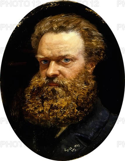 John Brett, Self Portrait, 1883. Creator: John Brett.