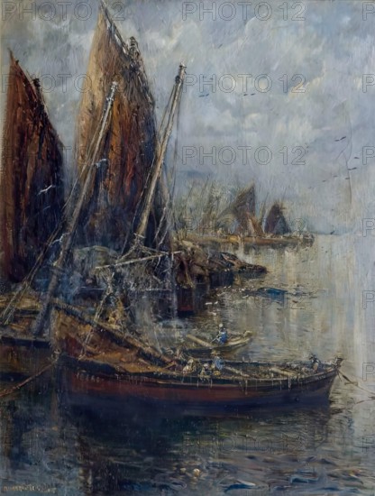 Fishing Boats, 1915. Creator: Mason Hunter.