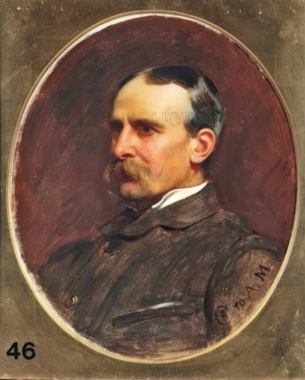 Briton Riviere, RA, 1881. Creator: Philip Hermogenes Calderon.