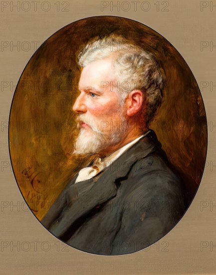 Alfred Waterhouse, RA, 1886. Creator: Arthur Stockdale Cope.