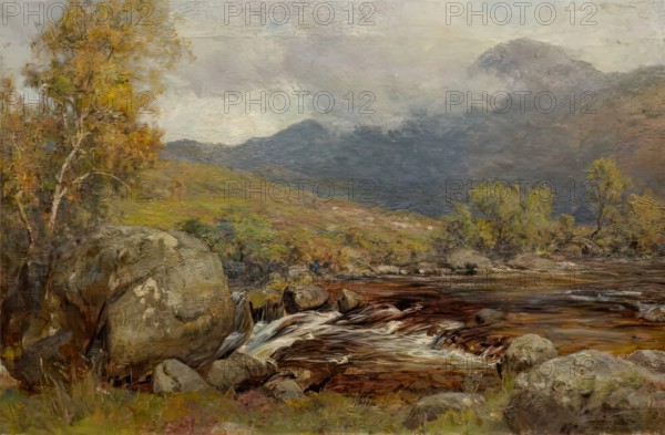 A Highland Burn, 1875-1899. Creator: Sir Ernest Albert Waterlow.