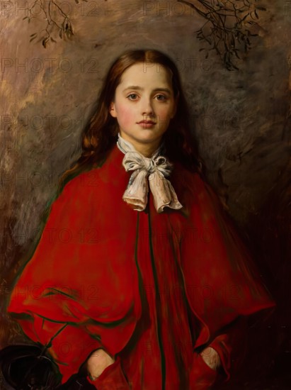 Bright Eyes, 1877. Creator: John Everett Millais.
