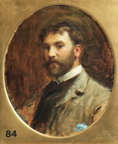 Sir Luke Fildes, Self Portrait, 1883. Creator: Luke Fildes.