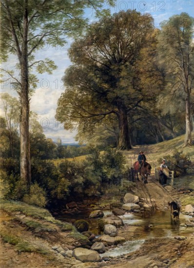 The Road through the Wood, 1830-1849. Creator: Thomas Creswick.
