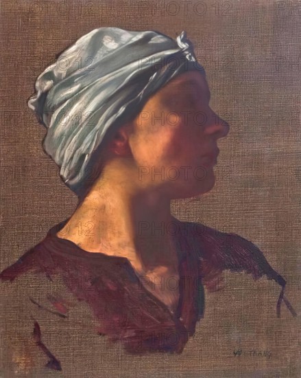 Mrs Strang, 1882. Creator: William Strang.