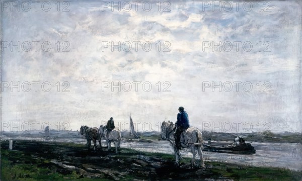 The Tow Path, 1875-1899. Creator: Jacob Henricus Maris.