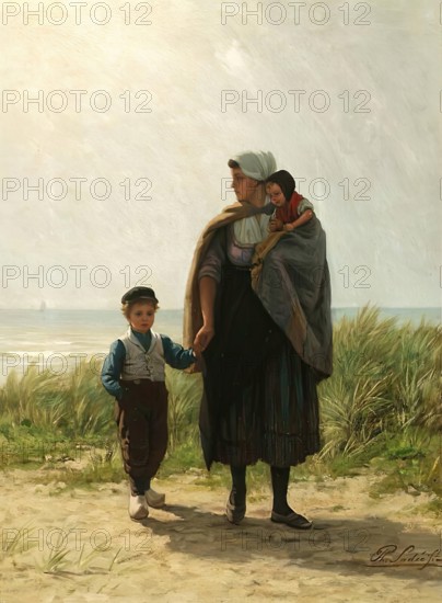 Dutch Peasants. Creator: Philip Lodewijk Jacob Frederik Sadee.