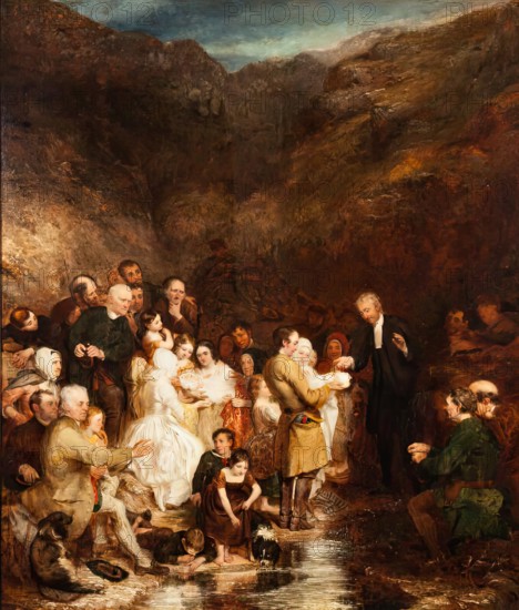 The Covenanter's Baptism, 1831. Creator: George Harvey.