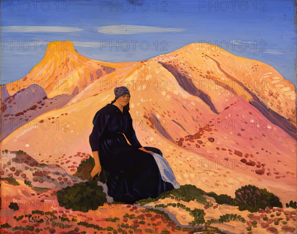 Lyndra in the Pyrenees, 1913. Creator: Derwent Lees.