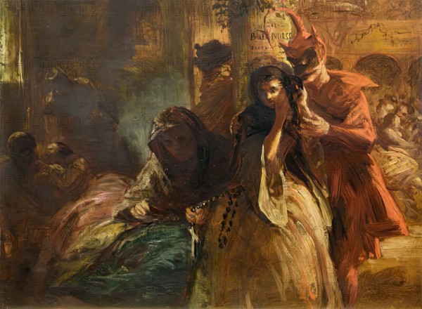 Bal Masque, c1840-1867. Creator: John Phillip.