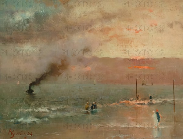 Scheveningen Sands, 1884. Creator: Alfred Stevens.
