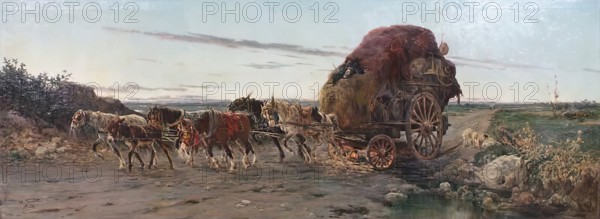 Dawn in The Roman Campagna, c1889. Creator: Aurelio Tiratelli.