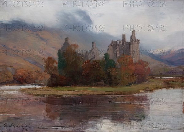 Kilchurn Castle, 1901. Creator: David Farquharson.