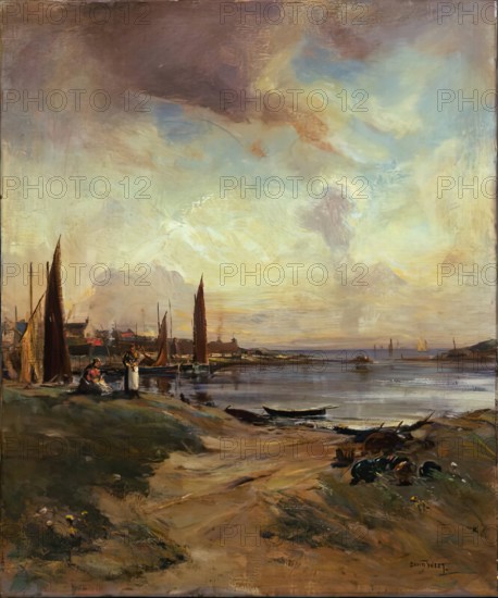 A Summer Day, Lossiemouth, 1900-1924. Creator: David West.