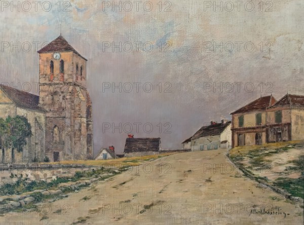 Village de Seine-et-Marne, c1890-1930. Creator: Ferdinand Jules Albert Gosselin.