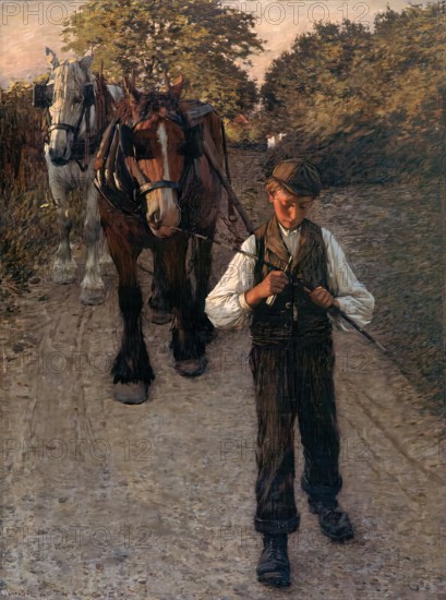 The Plough Boy, ex. 1900. Creator: Henry Herbert la Thangue.