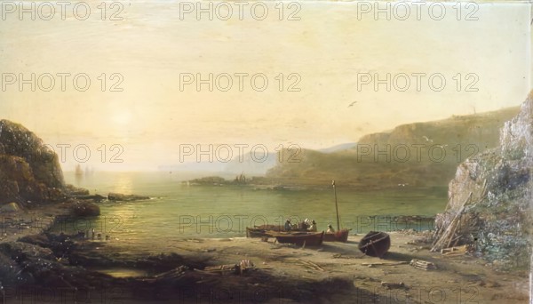 On the Cove Shore, 1867. Creator: James Cassie.