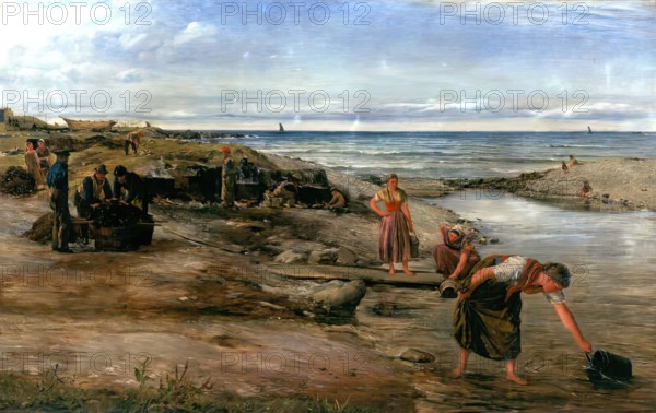 Tanning Nets, 1878. Creator: James Clarke Hook.