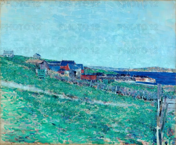 Curing Station, Whalsay Shetland, 1921. Creator: John Quinton Pringle.