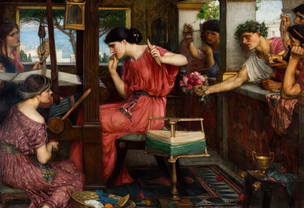 Penelope and the Suitors, 1911-1912. Creator: John William Waterhouse.