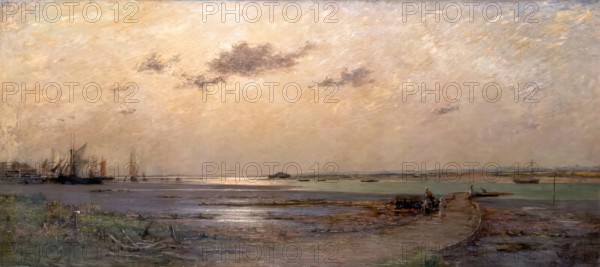 Hamble Creek, 1900-1924. Creator: Leslie Thomson.