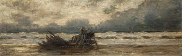 Sketch for "A Homeless Sea", 1900-1924. Creator: Leslie Thomson.