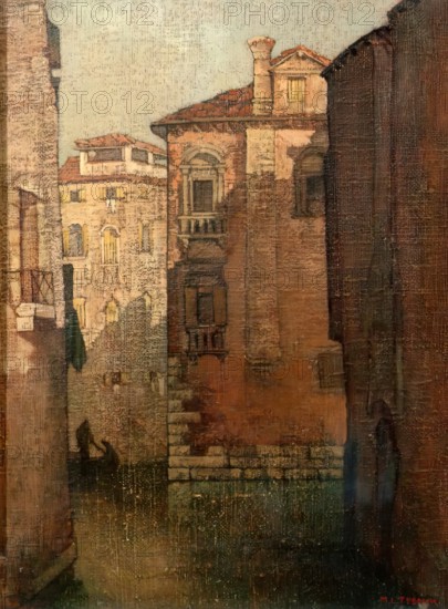 Canal, Venice, c1910-1940. Creator: Marianne L Trench.