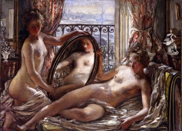 The Mirror, 1901. Creator: Philip Wilson Steer.
