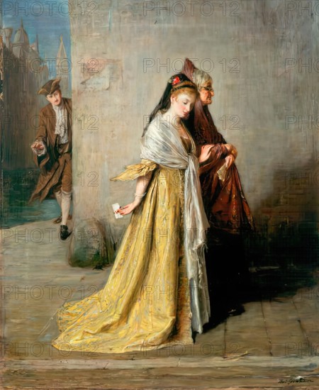 The Billet-Doux, 1869. Creator: Thomas Alexander Ferguson Graham.