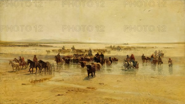 The North Ford, Uist, 1894. Creator: Robert Weir Allan.