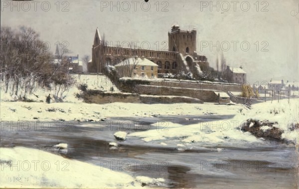 Jedburgh Abbey, 1876. Creator: George Reid.
