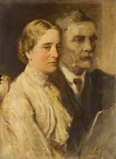 Sketch of Mr and Mrs Orr-Ewing, 1884. Creator: George Reid.
