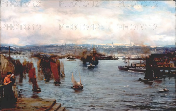 Aberdeen Harbour, 1897. Creator: David Farquharson.