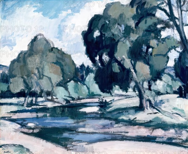 River, 1932 - 1933. Creator: Samuel John Peploe.